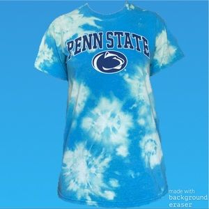 Penn State Bleach Tie Dye Blue